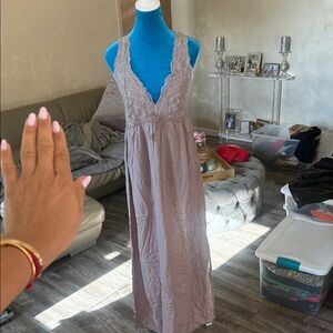 Lace Trim Max lingerie sleeping gown